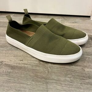 Sam Edelman MensShoes Slip On Dark Green SANTINO Lightweight Sneaker Boat Loafer